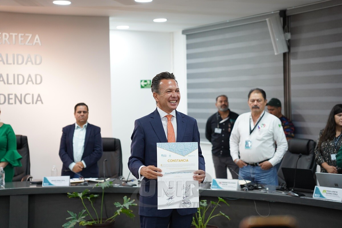 IEPC validó elección a la gubernatura de Jalisco y entregó constancia